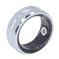 thumbnail image 1 of Fitness Tracker Ring, IP68 Waterproof Pedometer Smart Ring  Connection  for Men Black,Silver, 1 of 7