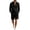 Black, variant on KyCheLot Mens Linen Sets Button down Long Sleeve Drawstring Short Pant Lightweight Breathable Casual Tracksuit