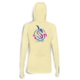 thumbnail image 3 of SCALES Frigate Paradise Womens Hooded Performance Shirt Yellow, XLarge Hoodie, 3 of 9