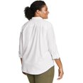 thumbnail image 3 of Eddie Bauer Women's Departure 2.0 Long-Sleeve Shirt (White,Medium), 3 of 4