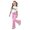 Pink, variant on Kcolen Girls Summer Outfits Casual Summer Crew Neck T-Shirt and Flared Pants Set Girl Summer Outfits Set