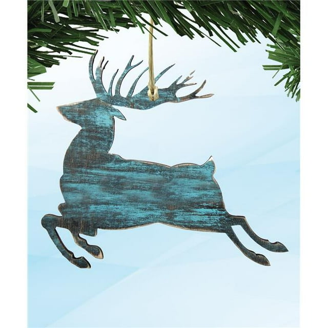 Designocracy 99211-O Reindeer Wooden Ornament