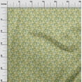 thumbnail image 2 of oneOone Velvet Yellow Fabric Leaves & Flower Floral Crafts Projects Decor Fabric Printed By The Yards 58 Inches Wide, 2 of 5