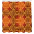 thumbnail image 3 of Ambesonne Victorian Shower Curtain, Flower Medieval Tones, 69"Wx84"L, Mustard Orange, 3 of 3