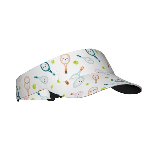 Balery Cute Tennis Rackets Gorra deportiva con visera ajustable para mujer y hombre (talla única)