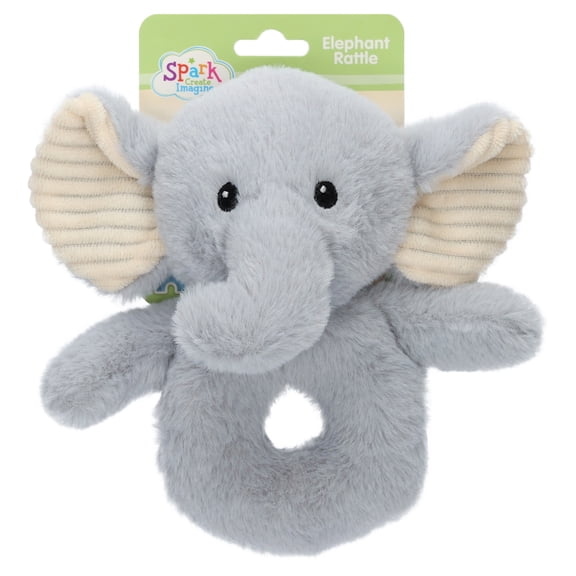 Spark.Create.Imagine Plush Elephant Rattle