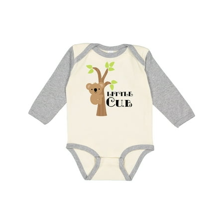

Inktastic Koala Bear Little Cub Gift Baby Boy or Baby Girl Long Sleeve Bodysuit