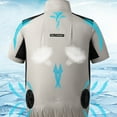 thumbnail image 3 of Naiovety Chaleco de aire acondicionado refrescante con ajuste de volumen de aire de tres velocidades y tela resistente al desgaste. Ropa Deportiva, Zapatos azul METRO, 3 of 6