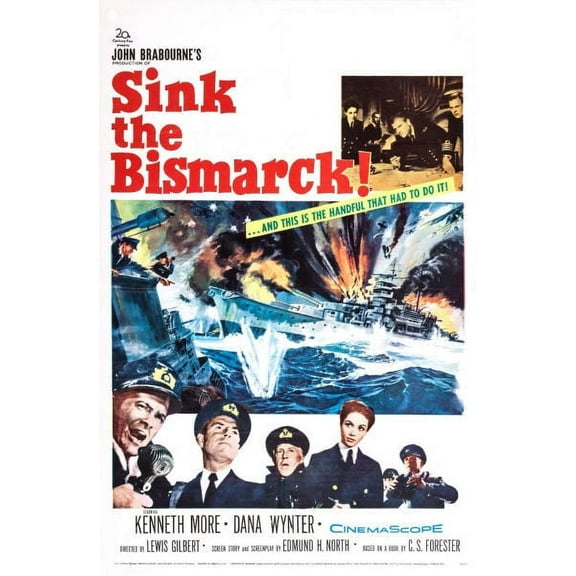 Best Posters Sink The Bismarck Movie Poster 11In x 17 In 11x17 Poster