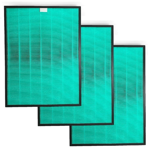 Nispira Max2 2-in-1 Green HEPA Activated Carbon Filter Replacement for Coway Airmega 230 240 Air Purifier 3 Packs