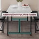 thumbnail image 1 of Historyli Juego de mesa de comedor para 4,mesa de cocina con 2 bancos tapizados,juego de mesa de comedor rectangular,juego de mesa de cocina de 3 piezas para espacios pequeños, 1 of 8