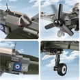 thumbnail image 2 of WW2 Spitfire Fighter Military Plane Building Set - with Sliding Features, Compatible with Lego-technic  Plane, Rotating Propellers, and an Open Cockpit Door, 2 of 5