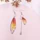 thumbnail image 1 of Pendientes de mariposa, pendientes de simulación de alas de cigarra de moda fresca, pendientes de novia con borlas largas, 1 of 6