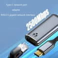 thumbnail image 2 of Dsseng 2500Mbps Type C to RJ45 Ethernet Network Adapter 10/100/1000M 2.5Gb USB Gigabit, 2 of 9