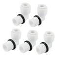 thumbnail image 5 of Uxcell L Type G1/4 Male Thread to 1/4" Tube Elbow Connect Fittings Quick Connector White Black 5 Pack, 5 of 5