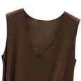 thumbnail image 4 of ZVNAΖH Women's Plus Size Modal Tank Top, V-Neck Ruffle Hem Sleeveless Summer Layering Tops Undershirt, M-5XL, 4 of 5