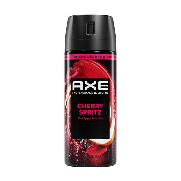 AXE Fine Fragrance Collection Deodorant Body Spray 72 Hour Freshness Cherry Spritz Aluminum Free, 2.9 oz