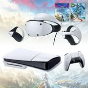 PlayStation 5 Slim Horizon Forbidden West & PSVR2 Horizon Call of the Mountain Deluxe Combo, VR2 Headset, Sense Controllers, PS5 Disc Console, DualSense, 4K HDR, with Mytrix HDMI2.1- PS5 VR2 Bundle