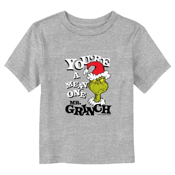 Toddler's Dr. Seuss Grinch You’re a Mean One Portrait Graphic T-Shirt