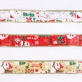 thumbnail image 4 of Miangastore 3 Rolls 5cm Christmas Package Ribbon Premium Shimmering Xmas Wreath Pattern Riband for Christmas Party Crafts Gifts Decor, 4 of 8