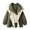 Green, variant on Oversized Hooded Jackets for Women, Color Barrier Lapel Long Sleeve Coat, Casual Fall Outerwear for Daily Wear, Sizes S-XXL