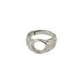 thumbnail image 4 of Anillo Ajustable de Latón Plateado 10mm Zulema, 4 of 5