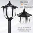 thumbnail image 4 of Outsunny Solar Torch Lights Outdoor Garden Lighting 6 LED Water-Resist Auto On/Off 6 Hours, 4 of 7