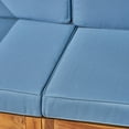 thumbnail image 5 of Noble House Oana Outdoor Modular Loveseat Teak & Blue, 5 of 7