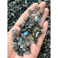thumbnail image 2 of 2 oz Lot Natural Semi Tumbled Gemstone Chips, Crushed Mini Crystals, Undrilled Crystal Chips (Labradorite Blue), 2 of 9