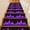 Purple, variant on Orange Flames Stair Treads Non Slip for Steps Neon Style Black Background 7 Pcs Reusable Adhesive Stair Runner Mats for Dogs Elders Carpet Treads Rugs for Staircase 8x30 In