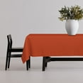 thumbnail image 5 of Sm:)e Set of 2 Stain and Wrinkle Resistant Fitable Orange Table Cloth Square 60x60 Inch, Reusable and Washable Polyester Fabric Table Covers for Party, Wedding and Banquet Decoration 4ft Table, 5 of 8
