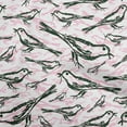 thumbnail image 1 of oneOone Cotton Poplin Twill Dark Green Fabric Bird Dress Material Fabric Print Fabric By The Yard 56 Inch Wide, 1 of 4