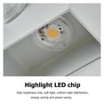 thumbnail image 2 of Luz de pared LED moderna con sensor de movimiento PIR para interiores y exteriores (lámpara blanca cálida), 2 of 2