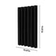 thumbnail image 3 of Cortina de Ducha Moderna para Baño - 180 X 180 Cm, Tela de Poliéster Repelente Al Agua con Dobladillo con Peso - Incluye 12 Ganchos - Negro, Blanco o Azul, 3 of 7