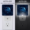 thumbnail image 2 of PhooArto Night Sky Dark Planet Pattern Plug in LED Night Light Auto Sensor Dusk to Dawn Decorative Night for Bedroom, Bathroom, Kitchen, Hallway, Stairs, Baby's Room, Energy Saving, 2 of 7