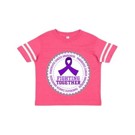 

Inktastic Fighting Together- Pancreatic Cancer Awareness Gift Toddler Boy or Toddler Girl T-Shirt