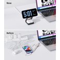 thumbnail image 4 of KU XIU Cargador Inalámbrico Magnético Plegable Aleación de Aluminio Estación de Carga 3 en 1 para Apple Soporte de Cargador Rápido Mag-Safe para iPhone 15 14 13 12 Pro/Max/Plus para AirPods 3/2/Pro 5W, 4 of 7