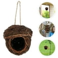 thumbnail image 3 of Hand Woven Outdoor Birdhouse for Garden and Window, Hanging Grass Nest for , Finches, and Small Birds, Decorative Bird Hut, 3 of 10
