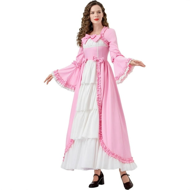 Vestido de manga larga para juego de rol de moda femenina.