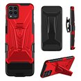 thumbnail image 5 of Compatible for TMobile Revvl 6 Pro 5G Case with Holster Belt Clip Hybrid Shockproof Protective Phone Cover with Kickstand - Red, 5 of 5