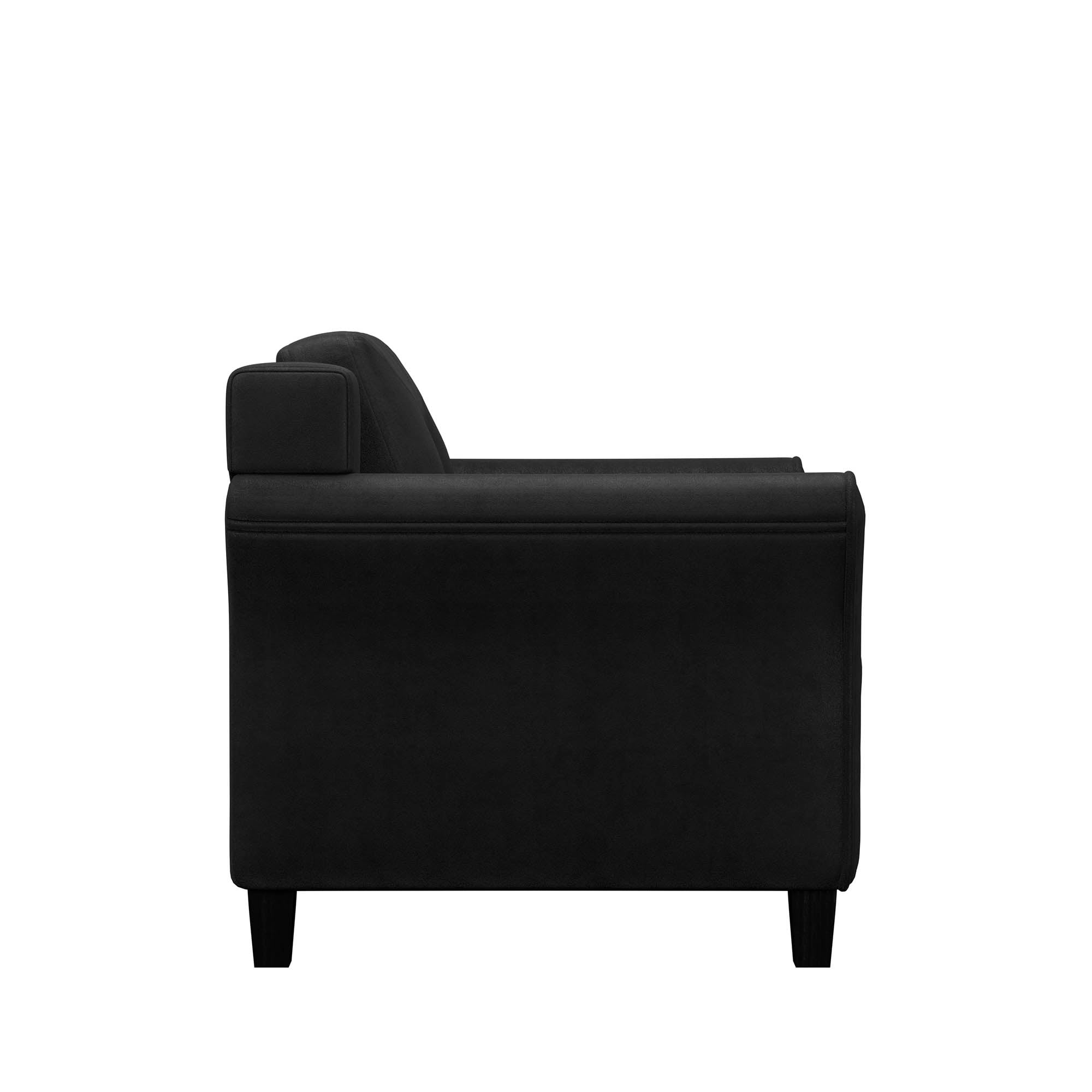 Lifestyle Solutions Taryn Club Chair, Black Fabric