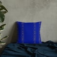 thumbnail image 2 of Royal Blue tribal stripes Throw Pillow, 2 of 4