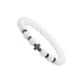 thumbnail image 1 of Guardoinrt Wide Application Cross Beaded Bracelet For All Occasions Comfortable To Wear Beaded Cross Bracelets porcelain white 1Set, 1 of 6
