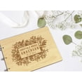 thumbnail image 6 of Darling Souvenir Personalized Engraved Laser Cut Wedding Guest Book Wooden Cover Sign-in Book Registry Guestbook Scrapbook-WV, 6 of 7