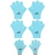 thumbnail image 1 of Uxcell 2 pares de guantes de natación de silicona tipo rana con dedos palmeados pequeños azules, 1 of 7