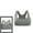 Gray, variant on INSPIRE CHIC Women's Pullover Wire Free Racerback Removable Pads Bra Gray