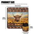 thumbnail image 5 of SEANATIVE Aztec Ethnic Sewing Machine Mat Sunflower Highland Cow Non Slip Organizer Easy Storage Mats Reduce Vibration Sewing Machine Mat Decoration, 5 of 6