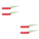 thumbnail image 2 of Bewildely 10X Plantas de imitación Decoración de jardín Fotografía Prop Decoración de boda nupcial Calcomanía de vacaciones Flor artificial Rojo 2piezas, 2 of 6