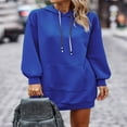 thumbnail image 4 of Solid Color Hoodies for Women  Quilted Sweatshirts for Fall Fashion, 4 of 7