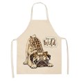 thumbnail image 1 of Awdenio DOG PUG Printed Cotton Linen Sleeveless Apron Kitchen, 1 of 1